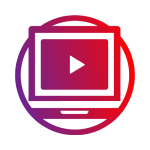 Video screen icon