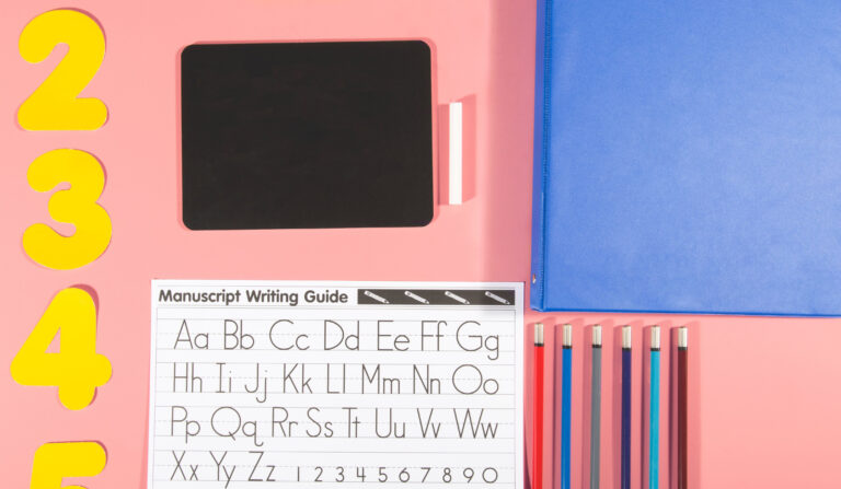 Numbers Pencils Chalkboard