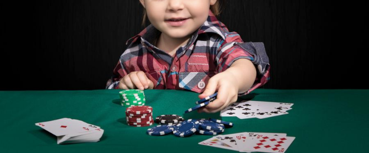 Kid Playing Poker