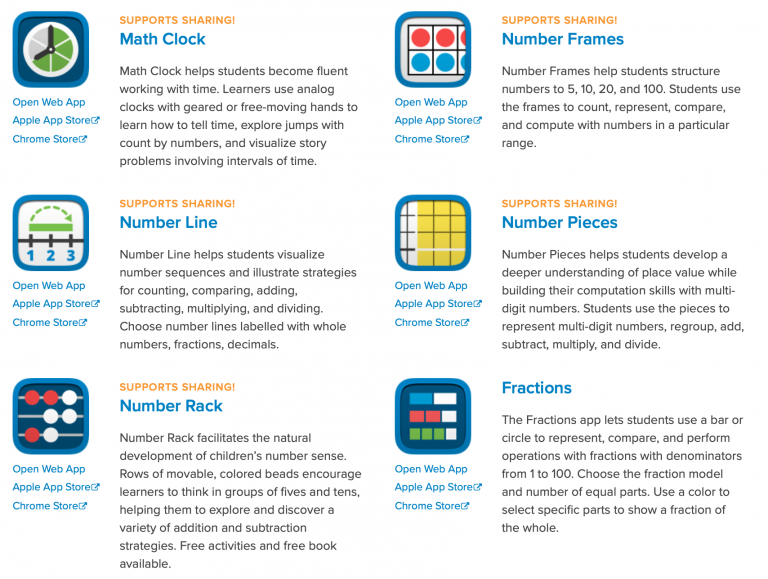 Free Online Calculator, Math Manipulatives