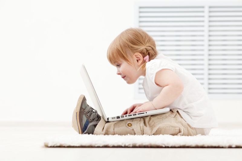 Child With Laptop