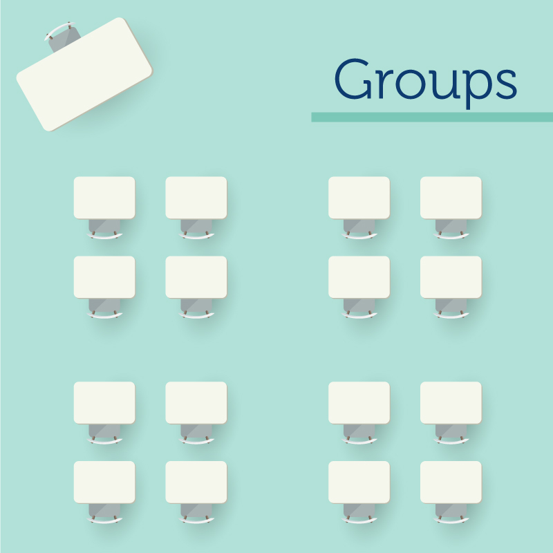 Groups seating arrangement