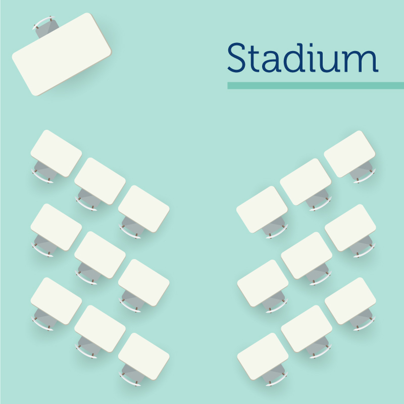 Stadium seating arrangement
