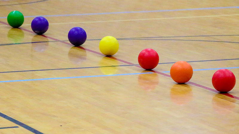 Rainbow of Dodgeballs