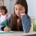 K12 students in classroom